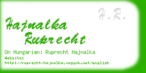 hajnalka ruprecht business card